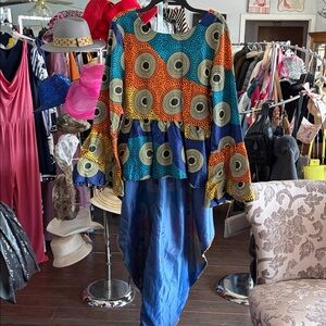 Colorful Patterned Women's Top